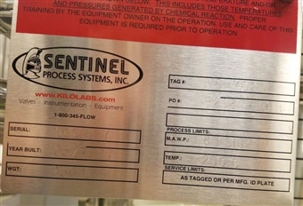 Used SENTINEL _UNKNOWN_ Reactors Connecticut US | DMC Industries #1281618