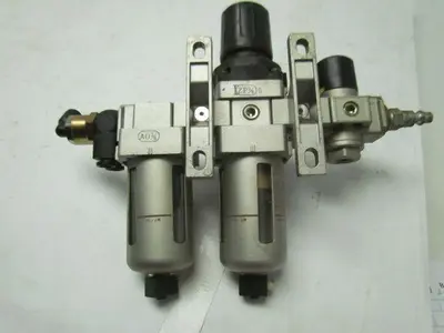 SCM EAW3000 Filter Reg w/Auto Drain EAFD3000-F03 Mist Separator EVHS3000 Valve