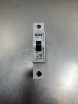 USED Siemens 5SX21 C6 Single-Pole Breaker, 230/400V, Lot of 4