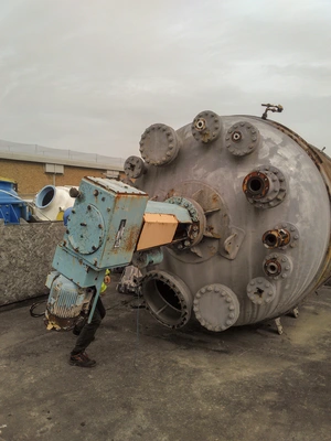 8,000L M/S  Hastelloy Clad JKTD Reactor