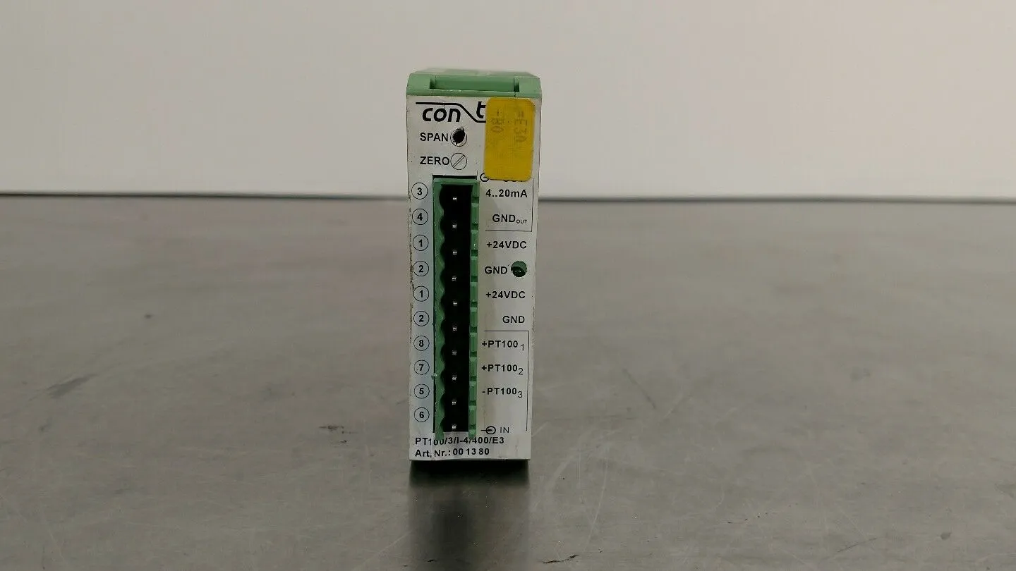 Contech Pt100/3/I-4/400E3 Isolating Amplifier Art.Nr.001380 3D-4
