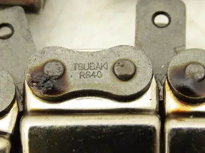 Tsubaki #40 Bindery Attachment Roller Chain 0.50" Pitch 10' Conveying Chain