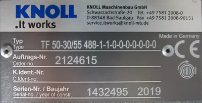 NEW KNOLL TF50-30/55488-1-1-0-0-0-0-0-0-0 PUMP 2124615 TF503055488110000000