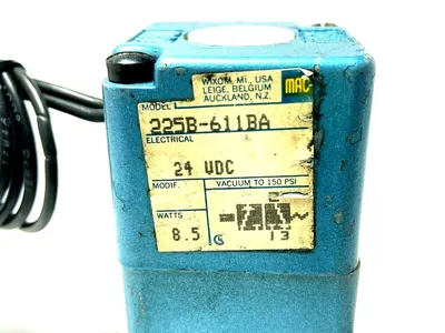 225B-611BA | MAC Valves  Solenoid Valve 24VDC 8.5W - Used