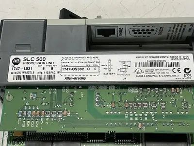 USED ALLEN BRADLEY 1746-P1 SER A / 1746-A10 SER B
