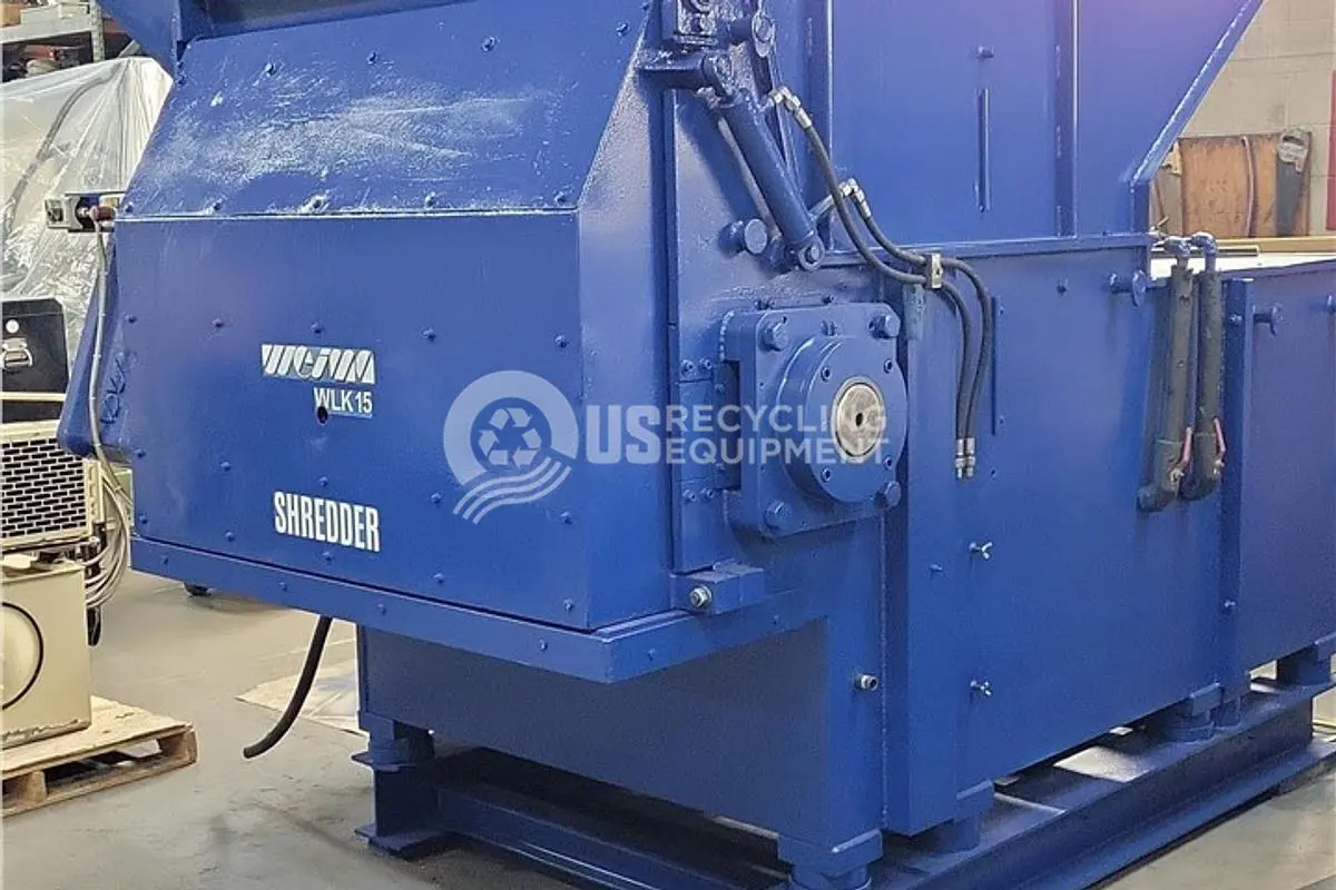 USED 2007 WEIMA WLK15 FILM & FIBER SINGLE SHAFT SHREDDER