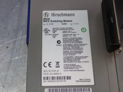 NEW HIRSCHMANN MS200800SAAEHH03.1.02