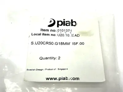 New | in-Stock Piab S.U20CR50.G18MMM5F.00 Parts (Hydraulics and Pneumatics) Michigan US | Maverick Industrial Sales #1454080