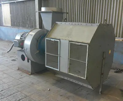 SPC9233  Blower 10,000 cfm centrifugal fan North American Mfg Co model 2324-3711-T, 100 hp, CS