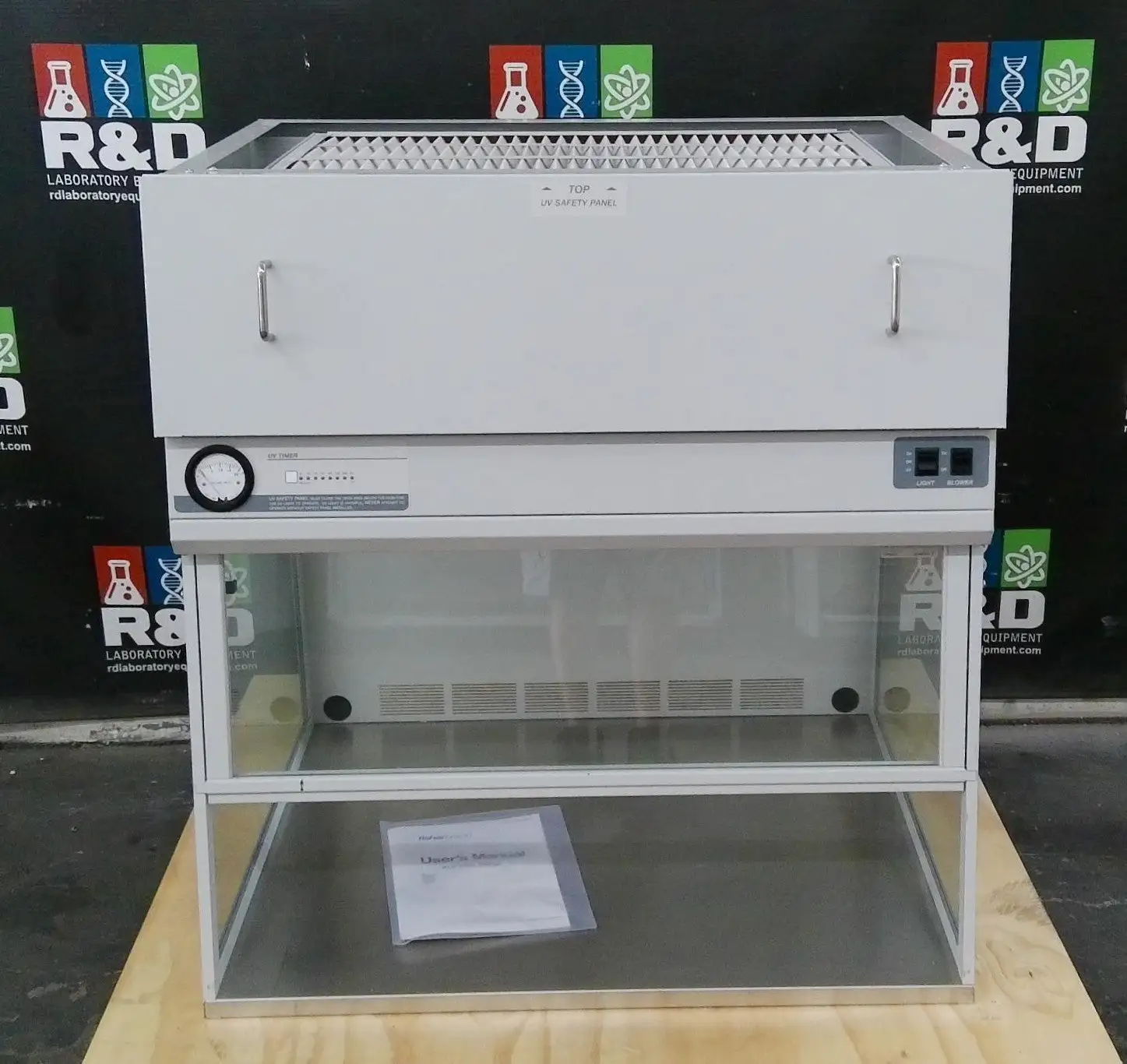 Fisherbrand/Labconco 3ft 3560002 HEPA PCR Workstation Laminar Flow w/UV Lighting