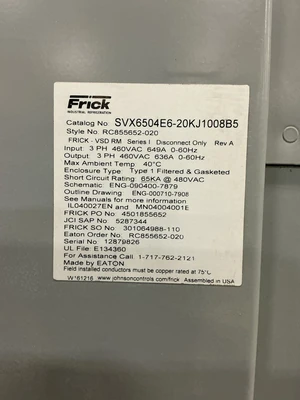 EATON / FRICK SVX6504E6-20KJ1008B5 General Purpose AC Drives | Equipment Recovery Corp. (18)