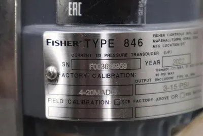 ROSEMOUNT FISHER TRANSDUCER 3311DS1J1B1F1  W/ FISHER 67CFR NEW  STOCK G142A
