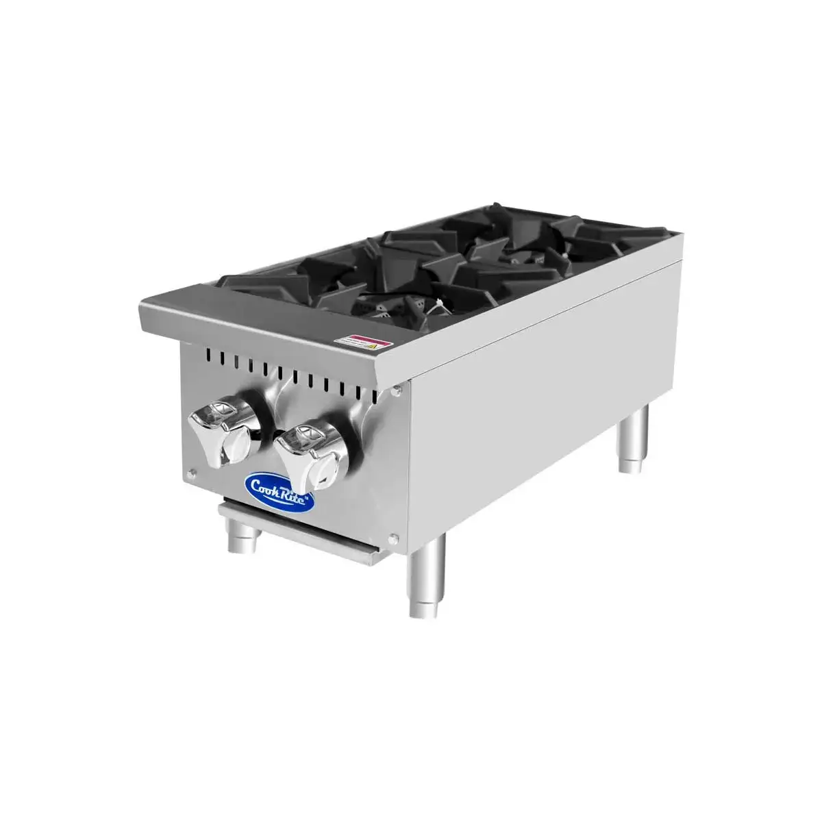 New | in-Stock Atosa New Atosa ACHP-2 HD 12" Countertop Gas (2) Burner Hotplate with Total 64,000 BTU Hot Plates Illinois US | Falcon Restaurant Supply #1375222