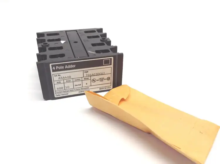 Used CUTLER-HAMMER 600V 10A CONTACT ADDER 766A030G02 MODEL B Misc Industrial Equipment | Maverick Industrial Sales #1108731