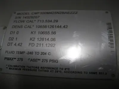 USED Micro Motion CMF300 M425N2BAEZZZ