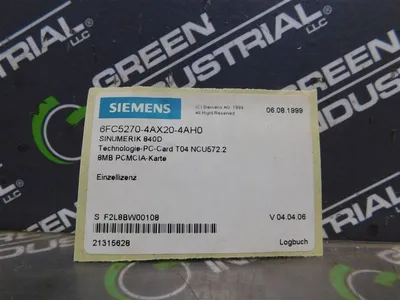 USED SIEMENS 6FC5270-4AX20-4AH0
