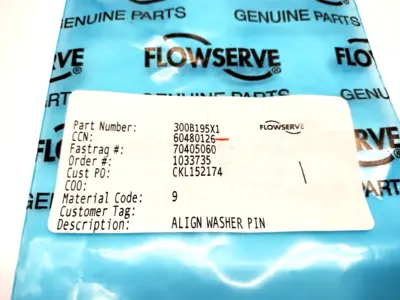 NEW FLOWSERVE 60480126, 300B195X1
