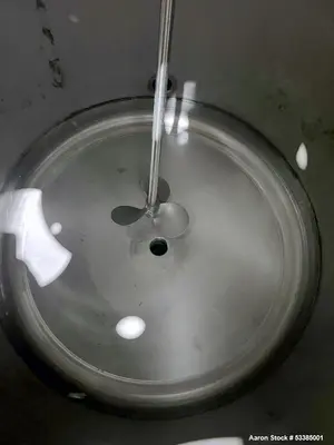 Used Amherst Approximately 75 Gallon 304L Stainless Steel Agitated Pressure Tank