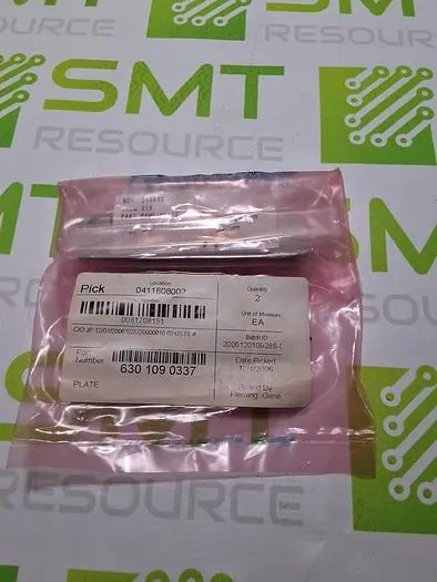 UNIVERSAL INSTRUMENTS 6301090337 PLATE - LOT OF 2 - NEW