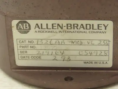 Allen Bradley VC255 Resolver Feedback Module Gearbox Servo Motor