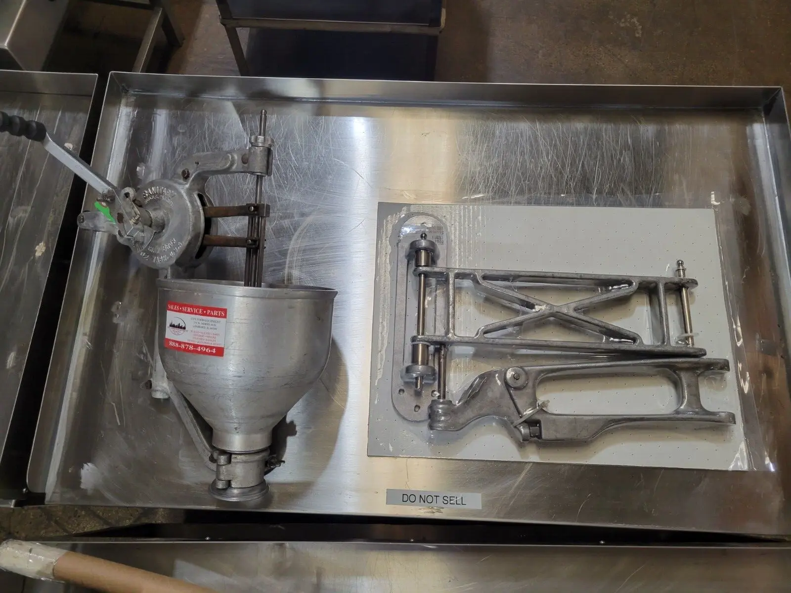 Used Belshaw Type "B" Donut Dropper With Wall Mount Arm