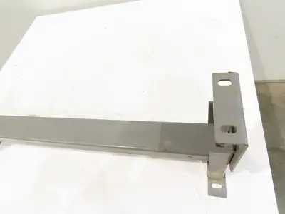 Lewco 34"W Conveyor Leg Stationary Floor Support GRAY 10" to 13-1/2"H