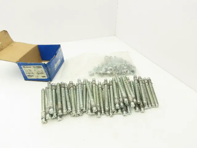 Red Head WS-1254G Wedge Anchor Concrete 1/2" x 5-1/2" Galvanized Lot of 48