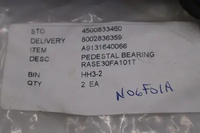 NEW INA RASE30FA101T PEDESTAL BEARING STOCK H1356