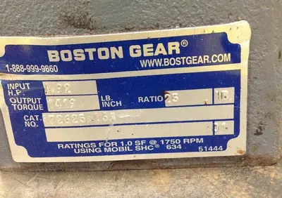USED BOSTON GEAR F72625SB5G