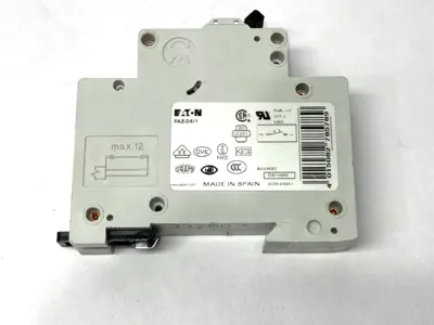USED EATON MINIATURE CIRCUIT BREAKER 1 POLE 6A