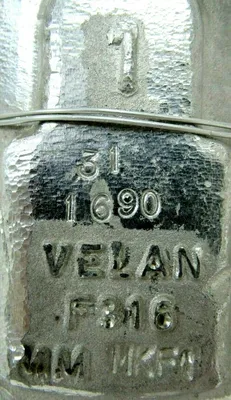 NEW VELAN W05-8036W-13MK CHECK VALVE 1" 0065380578-1 F316 1690 W058036W13MK