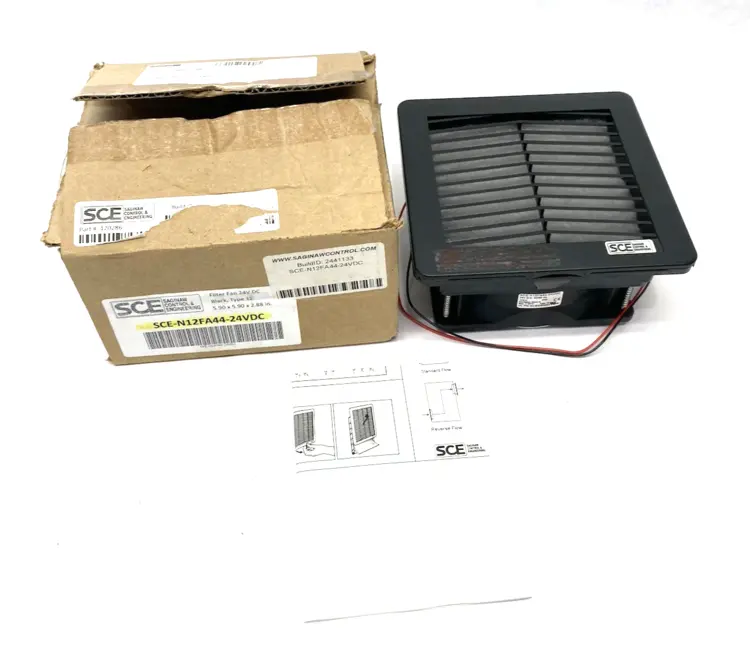 New | in-Stock Saginaw Control & Engineering Filter Fan Exhaust Grille Unit Electronic Component Fans Michigan US | Maverick Industrial Sales #1398605