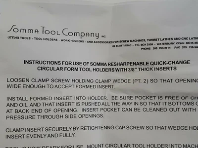 NEW Somma Tool RQC2-C