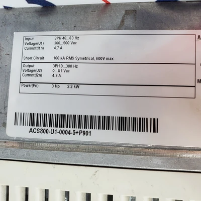 Used ABB ACS800-U1-0004-5+P901 Variable Speed Drives California US | American Industrial Supply Co. #1445105