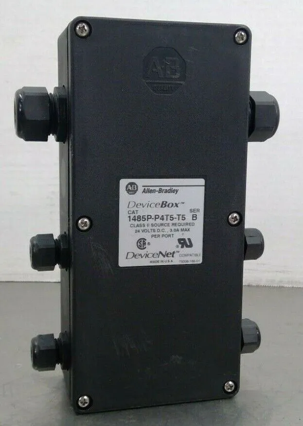 ALLEN-BRADLEY 1485P-P4T5-T5 SER B 4-PORT DEVICEBOX MODULE. 5E-37