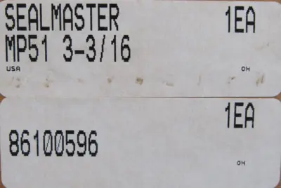 NEW SEALMASTER MP51 PILLOW BLOCK BEARING 3-3/16"