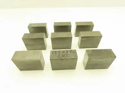 1018 Cold Rolled Steel Flat Bar Stock 1"thick x 2"W x 2-1/2"L  Lot of 9 Blocks