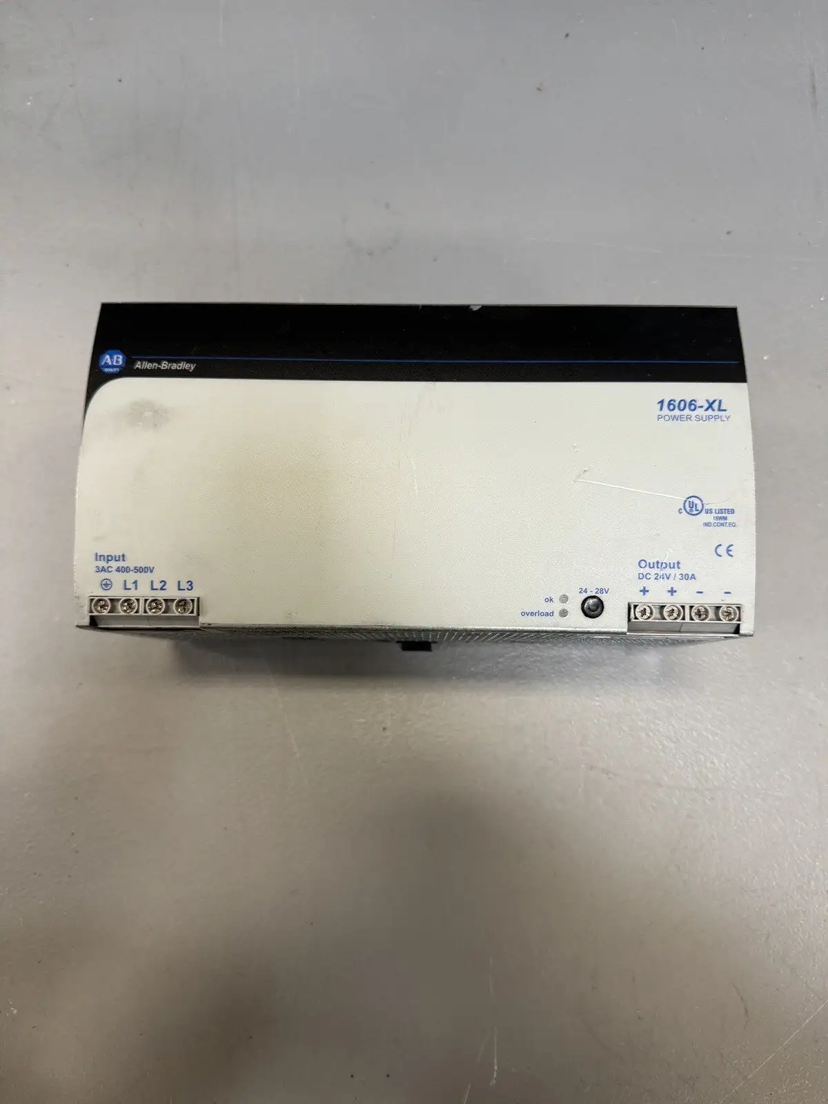 Allen Bradley 1606-XL720E-3 /A AC/DC 720W 24-28V 3PH 480V AC Input @2B(BIN3.5.2