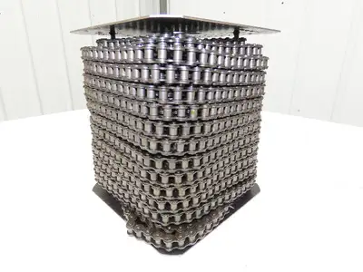 Jeffrey Chain 40-1R #40 Precision Riveted Roller Chain 1/2" Pitch 100 Foot Roll