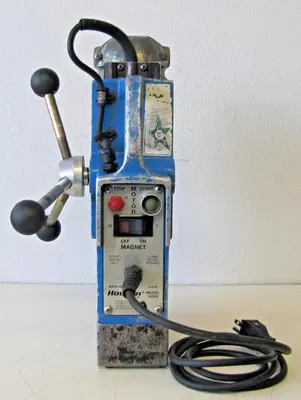 Hougen Rotabroach 10904 Mag Portable Magnetic Drill Press With Extra Bits 115V