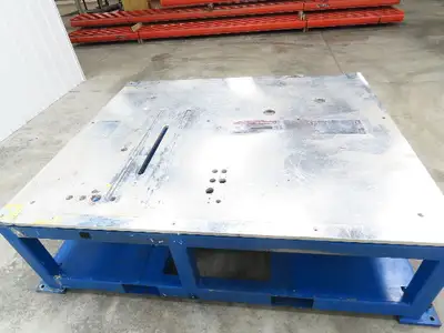 Heavy Duty 3/4" Aluminum Top Machine Welding Layout Table Work Bench 75x63"