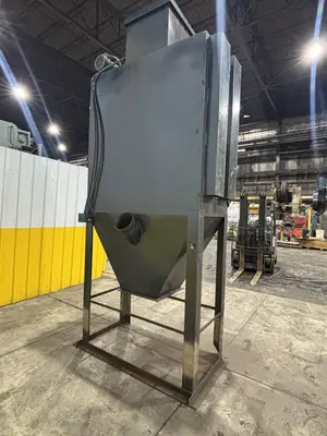 30" x 68" LS INDUSTRIES SHOT BLAST MACHINE WITH DUST COLLECTOR, FOR PROPANE TANKS: STOCK #22767