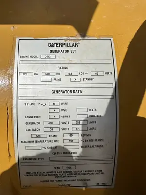 Used CAT 3412C TA, V-12, 4-STROKE WATER-COOLED DIESEL Generators Texas US | Oil The Woodlands Group #1501429