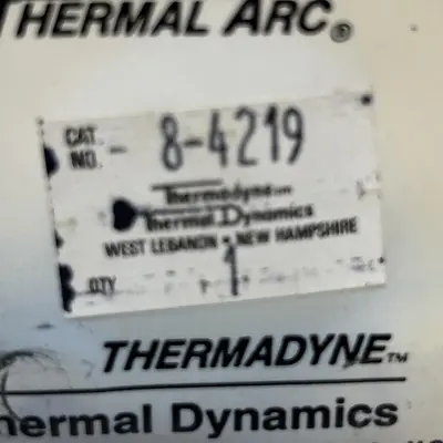 Used THERMAL DYNAMICS 8-4219 Switch Parts Ohio US | Surplus Asset Holdings #1246105