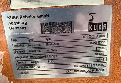 Used 2008 KUKA KR 100-2 HA Robots Michigan US | RAB Industries, Inc. #183962