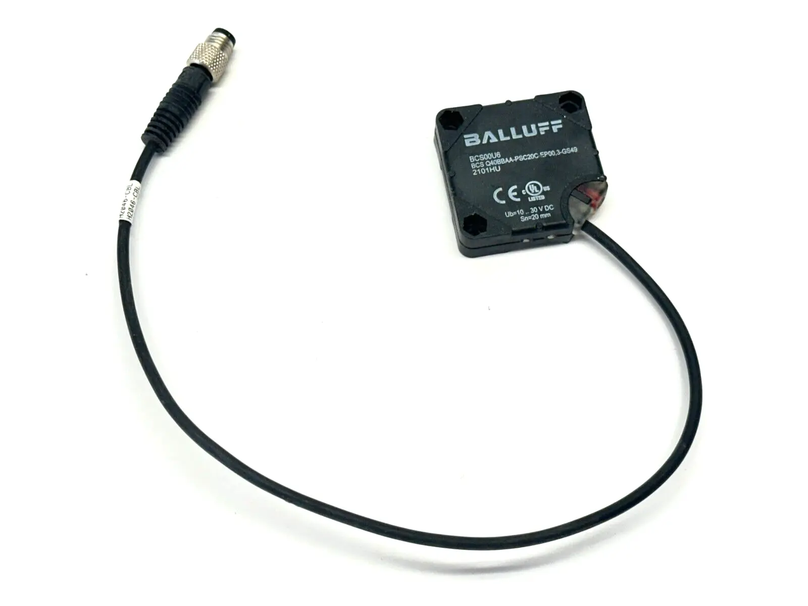 BCS00U6, BCS Q40BBAA-PSC20C-EP00,3-GS49 | Balluff BCS00U6 Object Detection Sensor BCS Q40BBAA-PSC20C-EP00,3-GS49 - Used