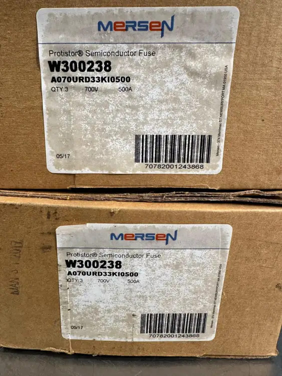 Used Mersen W300238 (A070URD33KI500) Fuses | Palmetto Automation #1154968