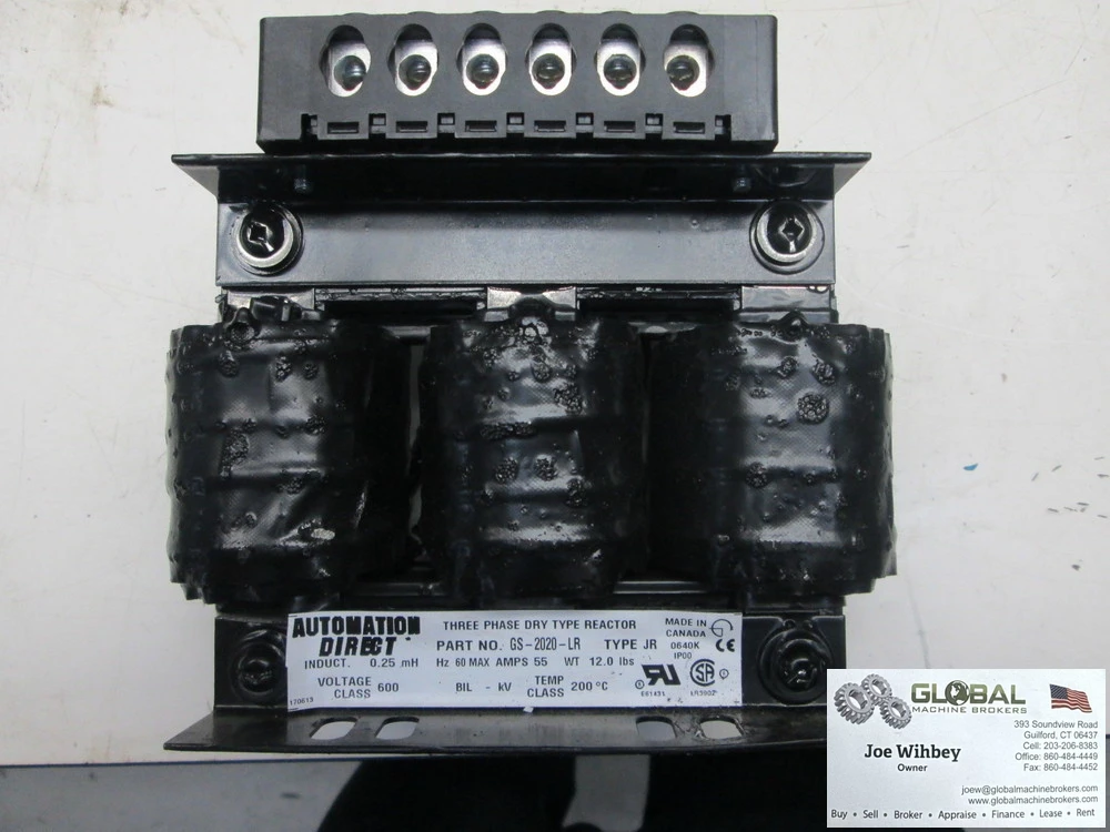 Automation Direct GS-2020-LR 600V 60Hz 3Ph Dry Type AC Line Reactor 55 Amps