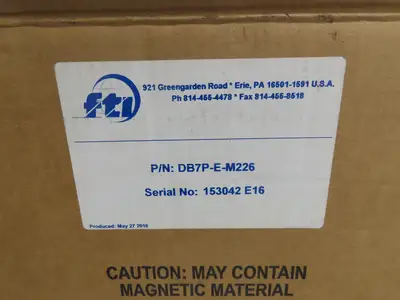 Finish Thompson DB7P-E-M226 Pump Sealless Mag Drive DB Series 115/208-230v 69GPM
