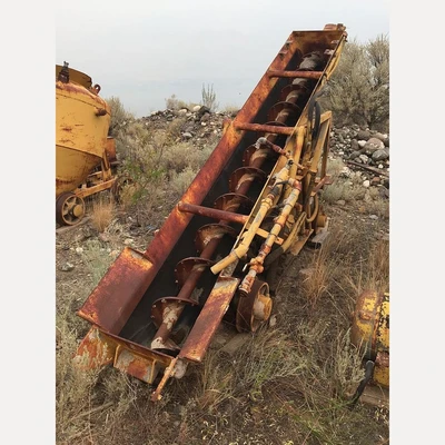 Open Trough Concrete Auger Air Driven